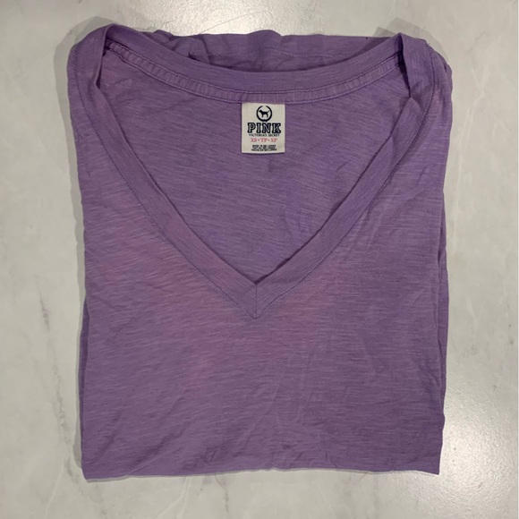 PINK Victoria's Secret Tops - 💗 PINK V-neck T-Shirt Pajama Top